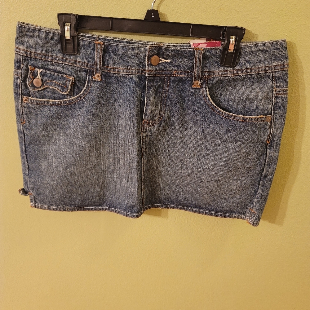SO jeans mini skirt size 11 juniors
